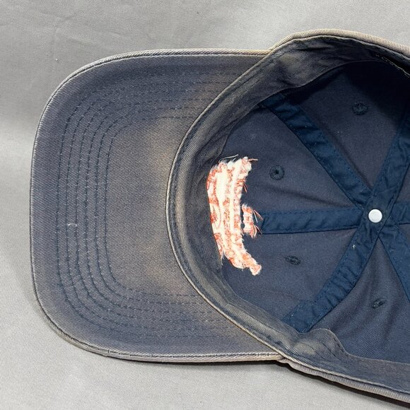 Archaeological Conservancy Strapback Cap Hat Gray Outdoor Distressed Logo Mens - Picture 11 of 14